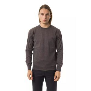 Uominitaliani Gray Merino Wool Men Men's Sweater